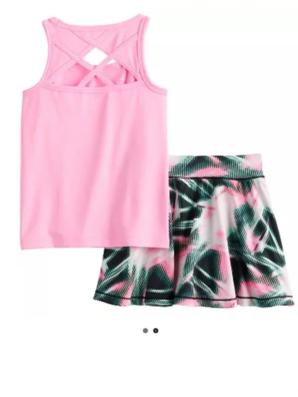 *2 SETS* Little Girls Jumping Beans summer 2-piece Tank Top Skirt Sets